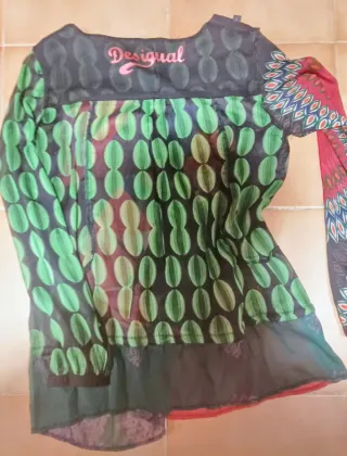 Blusa Desigual Transparente Multicolor