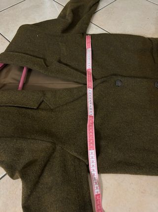 Giacca Lana Vintage Verde Oliva Taglia L