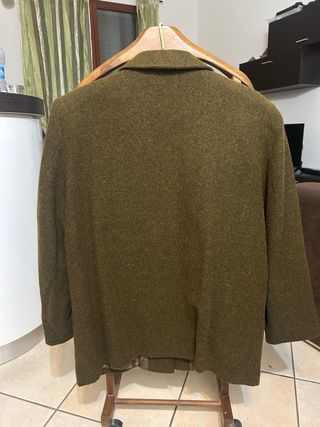 Giacca Lana Vintage Verde Oliva Taglia L