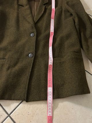 Giacca Lana Vintage Verde Oliva Taglia L