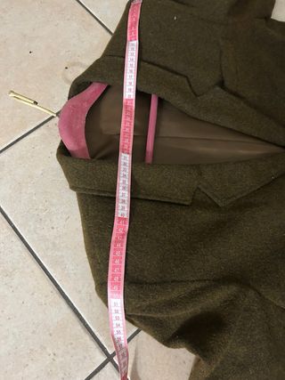 Giacca Lana Vintage Verde Oliva Taglia L