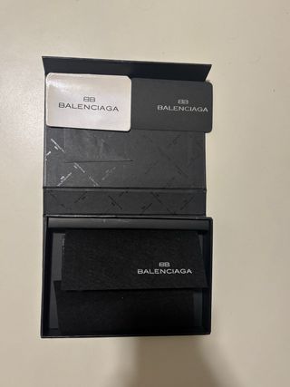 Portacarte Balenciaga Pelle Nera - Full Set
