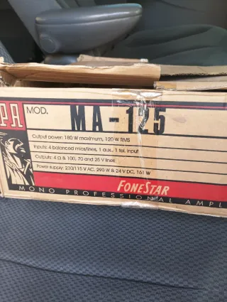 Amplificador Fonestar Negro