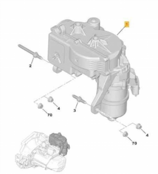 2452C3 ACCIONADOR CAJA VELOCIDADES CITROEN C2