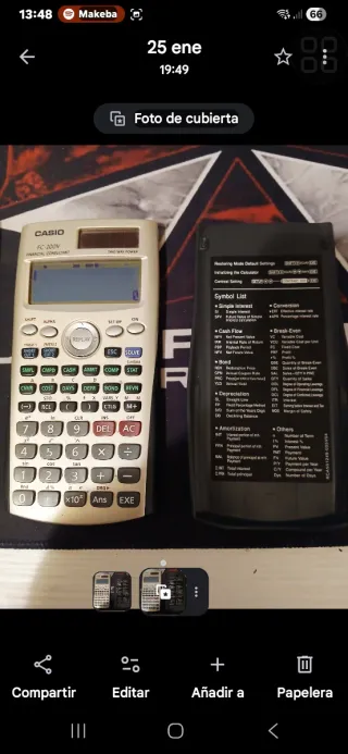 Calculadora Financiera Casio FC-200V