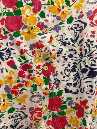 T-shirt vintage floreale multicolor