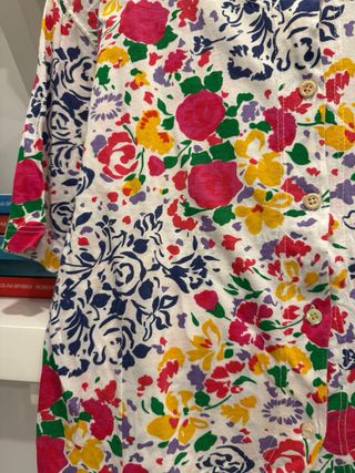 T-shirt vintage floreale multicolor