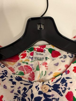 T-shirt vintage floreale multicolor