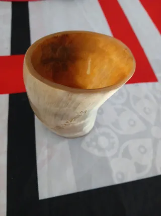 Mate de cuerno de vaca
