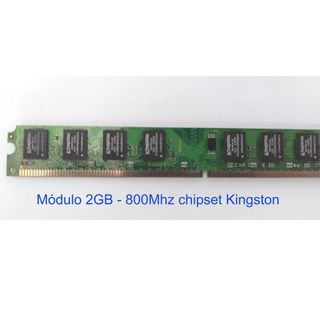4GB RAM DDR2 (2GB+1GB+1GB) 3 módulos