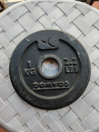 Disco pesa 1 kg / 2.2 lbs DOMYOS son unos cuantos