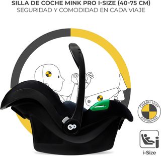 Kinderkraft MOOV2 Carrito bebé 3 en 1, EVA, Mink
