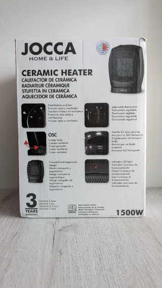 Calefactor Cerámico Jocca 1500W