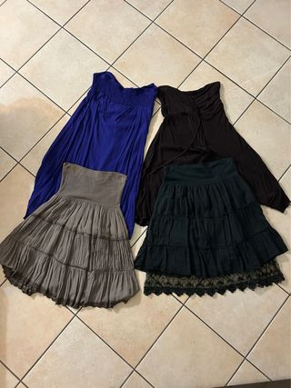 Lotto 4 Gonne/Vestiti BOHO Taglia L