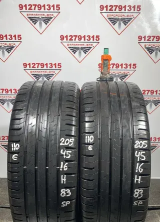205 45 16 H CONTINENTAL RUEDA AL 90% VIDA UTIL