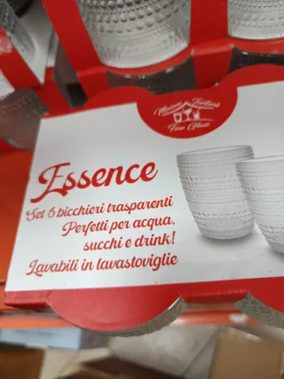 Set 6 Bicchieri Maison Fornari Vetro Trasparente