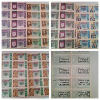 +290 Décimos Lotería Nacional 1974-1982