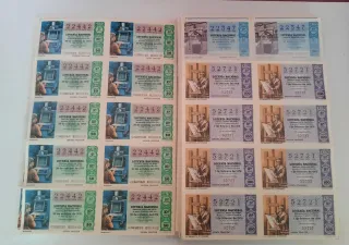 +290 Décimos Lotería Nacional 1974-1982