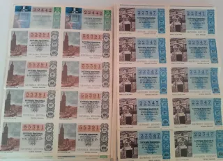 +290 Décimos Lotería Nacional 1974-1982