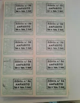 +290 Décimos Lotería Nacional 1974-1982