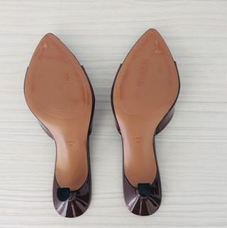 Sandalias Mango Tacon Punta Cerrada