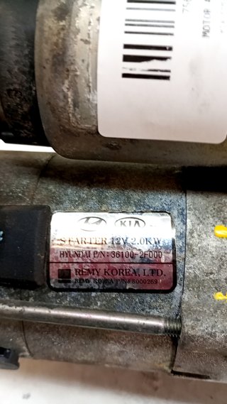 MOTOR ARRANQUE KIA SORENTO 756880