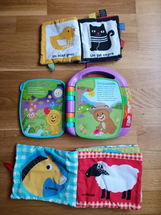 Libros sensoriales y cancionero Fisher-Price