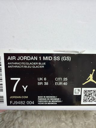 Air Jordan 1 Mid Azul y Turquesa