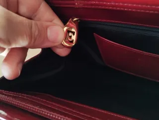 Borsa Escada pelle verniciata rossa