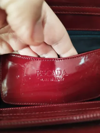 Borsa Escada pelle verniciata rossa