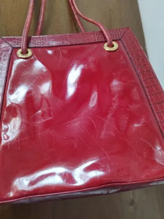 Borsa Escada pelle verniciata rossa