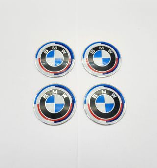 CHAPAS DE CENTRO DE RUEDA BMW ANIVERSARIO 60MM