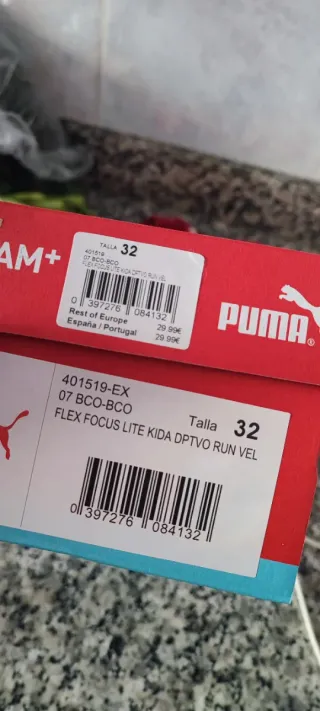 Zapatillas Puma Niña Talla 32