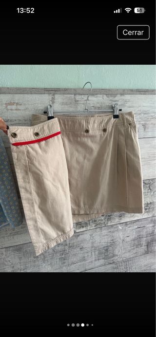 Conjunto de falda corta y minifalda por 7,00€