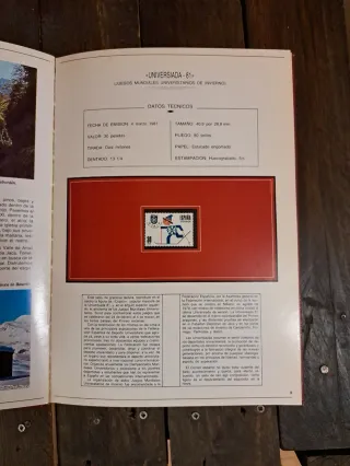 Álbum Filatelia Novedades Españolas 1981