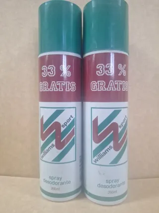 2x Williams Spray Desodorante Sport 266ml