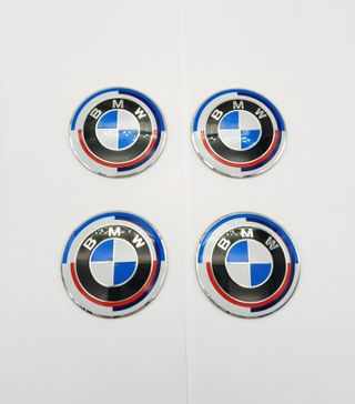 CHAPAS DE CENTRO DE RUEDA BMW ANIVERSARIO 56MM