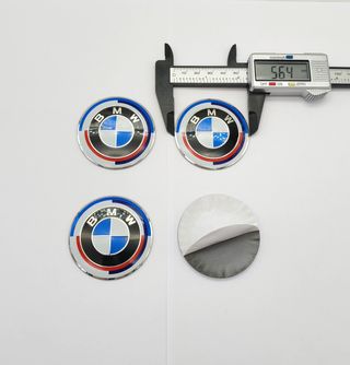 CHAPAS DE CENTRO DE RUEDA BMW ANIVERSARIO 56MM