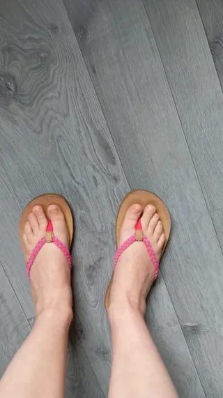 Chanclas Xti Beige y Rosa Talla 39
