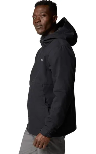 Cazadora Columbia Negra/Chaqueta con Capucha