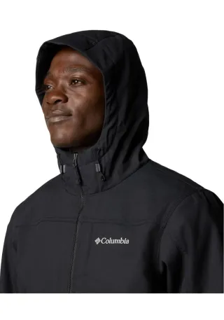 Cazadora Columbia Negra/Chaqueta con Capucha