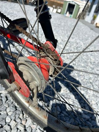 Bicicleta Derbi Moto Cross Panther Roja