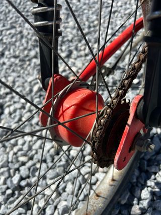 Bicicleta Derbi Moto Cross Panther Roja