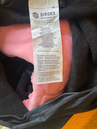 Culotte de invierno Siroko con tirantes talla S
