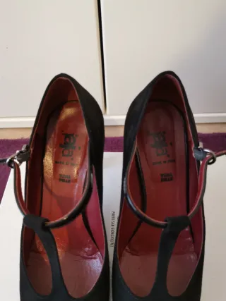 Scarpe con tacco Mary Jane Nere