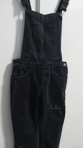 Peto vaquero negro talla S
