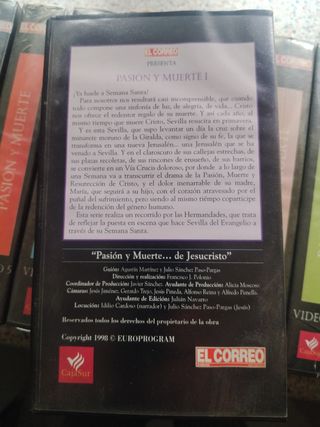 Lote Semana Santa de Sevilla videos VHS/DVD