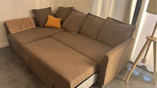 Sofá modular marrón