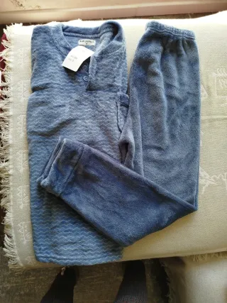 Pijama hombre azul talla M