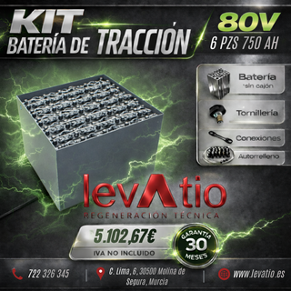BATERIA DE TRACCION NUEVA 80V 6PZS 750AH